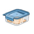Food Storage Container Illustration Royalty Free Stock Photo