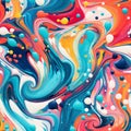 Vibrant Illustrations: Colorful Liquid Coloring Inspired By Llewellyn Xavier