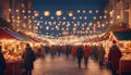 Radiant Holiday Splendor: Festive Market and Shop Decorations