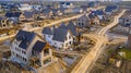 Suburban Expansion Construction Site Building the Family Dream Home Royalty Free Stock Photo