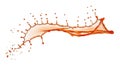 Dynamic splash of orange liquid Royalty Free Stock Photo