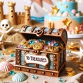 Beach-Themed Birthday with \'10 Treasures\' Chest