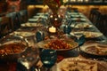 traditional mexican cuisine spread on restaurant table