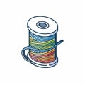 Colorful Thread Spool Royalty Free Stock Photo