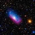 Vibrant image of the galaxy cluster taken with latest Space Telescope