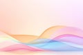 Colorful Waves on Abstract Bright Background in 3D Style AI Generation Royalty Free Stock Photo