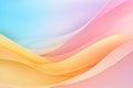Colorful Waves on Abstract Bright Background in 3D Style AI Generation Royalty Free Stock Photo