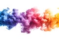 Vibrant ink diffusing in water, forming mesmerizing clouds of swirling hues.