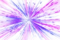 Powerful Explosion of Purple and Blue Light Rays Royalty Free Stock Photo