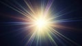 Bright light burst with colorful rays on a dark background Royalty Free Stock Photo