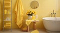 vibrant interior design yellow