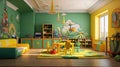 vibrant interior house painting