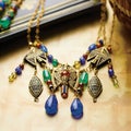 Vibrant and Intricate Egyptian-inspired Necklace or Bracelet Design