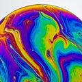 Vibrant Iridescent Soap Bubble Abstract Royalty Free Stock Photo