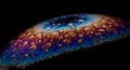 Vibrant Iridescent Soap Bubble Surface with Abstract Patterns Royalty Free Stock Photo