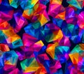 Vibrant JewelToned Geometric Abstract Background Royalty Free Stock Photo