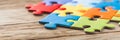 Vibrant jigsaw puzzle unity symbolizing collaboration in engaging abstract art concept