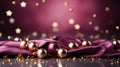 plain magenta background mit golden stars, christmas theme