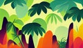 Vibrant Jungle Background