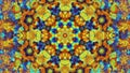 Vibrant kaleidoscope pattern with intricate symmetrical designs in vivid colors Royalty Free Stock Photo