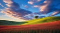 Bold Chromaticity: Mesmerizing Colorscapes Of Sunset Hill And Greenfields