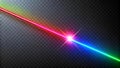 Vibrant Laser Pointer Beam on Transparent Background Generative AI Royalty Free Stock Photo
