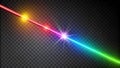 Vibrant Laser Pointer Beam on Transparent Background Generative AI Royalty Free Stock Photo