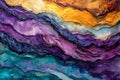 Vibrant layers of colorful abstract painting, textured design, multicolored artwork, fluid art, artistic expression