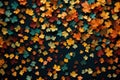 Vibrant Leaf tropical pattern banner. Generate Ai