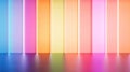 Vibrant LED rainbow lights create dynamic and colorful backdrop, perfect for modern and energetic atmosphere. gradient hues blend Royalty Free Stock Photo