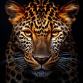 Vibrant Leopard Print In High-resolution Manipulated Photography