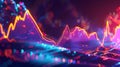 Vibrant Lights Reflecting on Computer Screen Royalty Free Stock Photo
