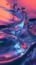 Vibrant Liquid Dance - Abstract Fluid Art