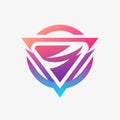 Vibrant logo featuring a bird perched atop it, with a blend of colors and subtle gradients, Minimalistic design with subtle