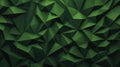 Vibrant low poly design featuring green and black triangles, perfect for modern background visuals and creative projects Royalty Free Stock Photo