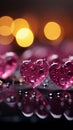 Vibrant magenta hues blend with sparkling bokeh, forming a panoramic Valentines backdrop