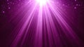 A vibrant magenta light illuminates the darkness, creating an otherworldly effect Royalty Free Stock Photo