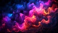 Vibrant Magenta and Midnight Blue Neon Lights Abstract Pattern