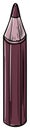 Vibrant Maroon Coloring Crayon or Pencil Tool Vector Illustration Art Royalty Free Stock Photo