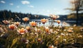 A vibrant meadow of wildflowers blossoms under the summer sun generated by AI Royalty Free Stock Photo
