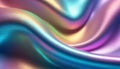 Vibrant and mesmerizing abstract holographic wave pattern