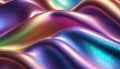 Vibrant and mesmerizing abstract holographic wave pattern