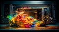 Vibrant Microwave Explosions in Ultra-Detailed Photoshoot