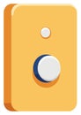 Minimalist Control Panel with Buttons Illustration Royalty Free Stock Photo