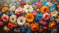 Vibrant Mixed Flower Bouquet: A Colorful Still Life Detail