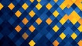 Modern Geometric Background with Blue and Yellow Squares Royalty Free Stock Photo
