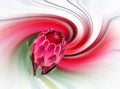 Vibrant modern digital art background to a King Protea