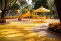 Vibrant and modern inclusive playground ensuring accessibility for children of all abilities