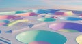 Pastel Dream Skatepark Landscape Royalty Free Stock Photo