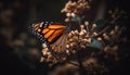 Vibrant monarch butterfly wing in summer forest generated by AI Royalty Free Stock Photo